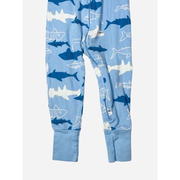 Old Navy‎ (2) Toddler Zipper Footies Sleeper Romper Sharks Cosmos Planets sz 2T - Picture 3 of 9